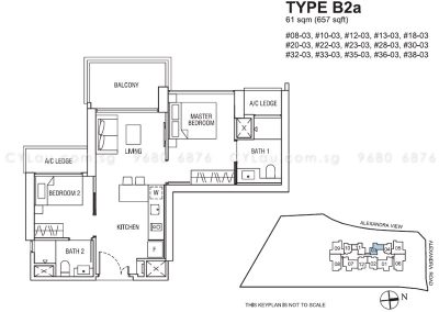 alex residences 2-bedroom b2a stack 3