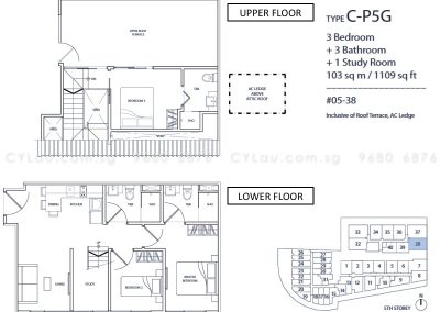 guillemard suites 3-bedroom cp5g