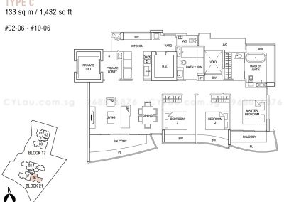 hallmark residences 3-bedroom type c