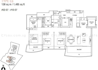 hallmark residences 3-bedroom type ca