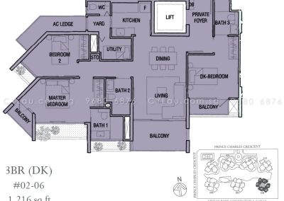 the crest 3-bedroom dual-key