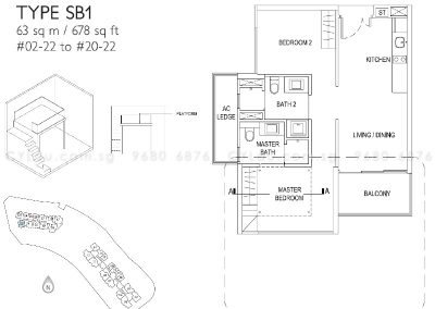 j gateway 2-bedroom soho