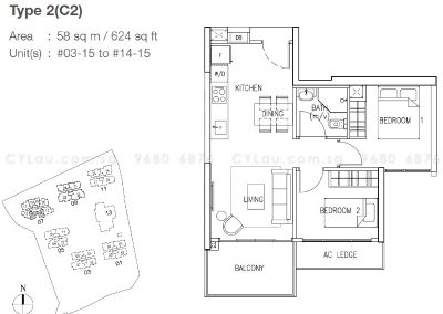 the skywoods 2-bedroom compact