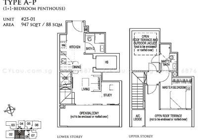 26 newton 1 study penthouse