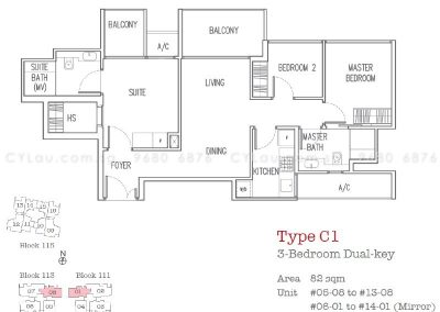 trilive 3-bedroom dual-key
